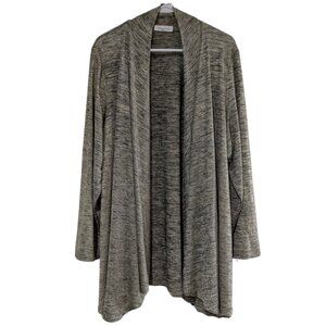 Calvin Klein Women's Open Front Drape Cardigan 1X Gold